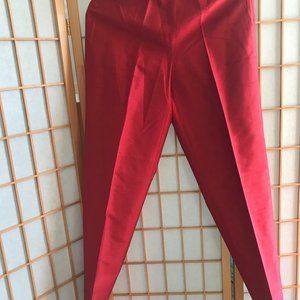 Red slacks/silkslacks